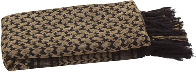 Explore Land Cotton Shemagh Keffiyeh Tactical Desert Scarf Neck Head Wrap with Tassel for Men Women