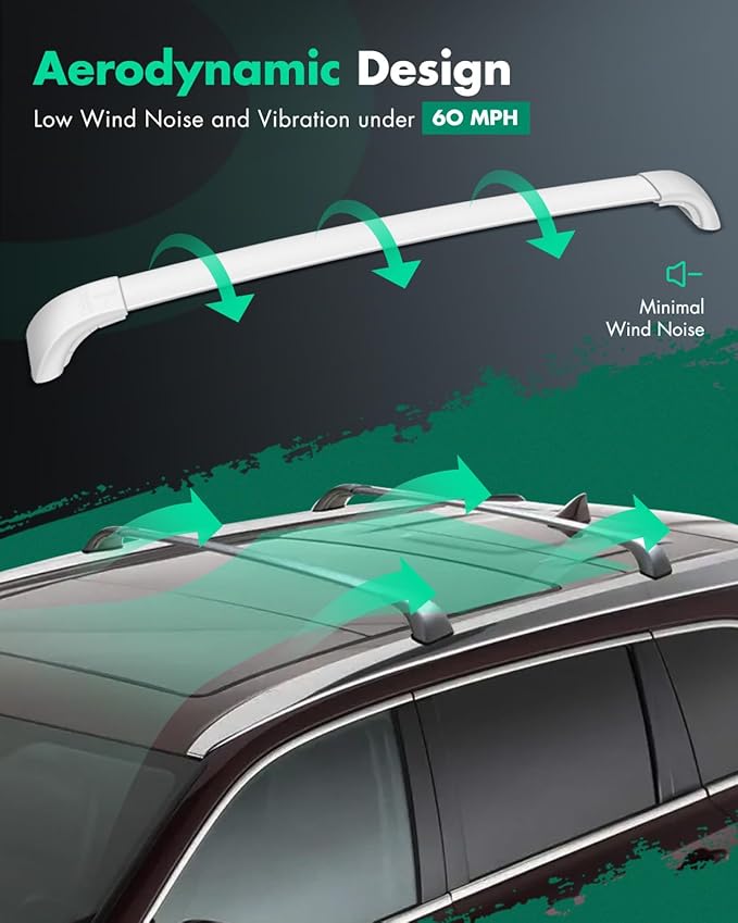 SCITOO Roof Rack Cross Bars Fit for Toyota for Highlander 2014 2015 2016 2017 2018 2019,for Rooftop Cargo Carrier Bag Basket Luggage Kayak Canoe Bike Snowboard Skiboard