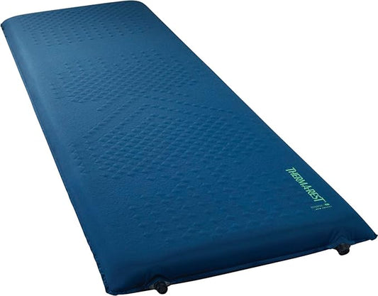 Therm-a-Rest LuxuryMap Self-Inflating Foam Camping Sleeping Pad, X-Large - 30-77 Inches, Poseidon Blue