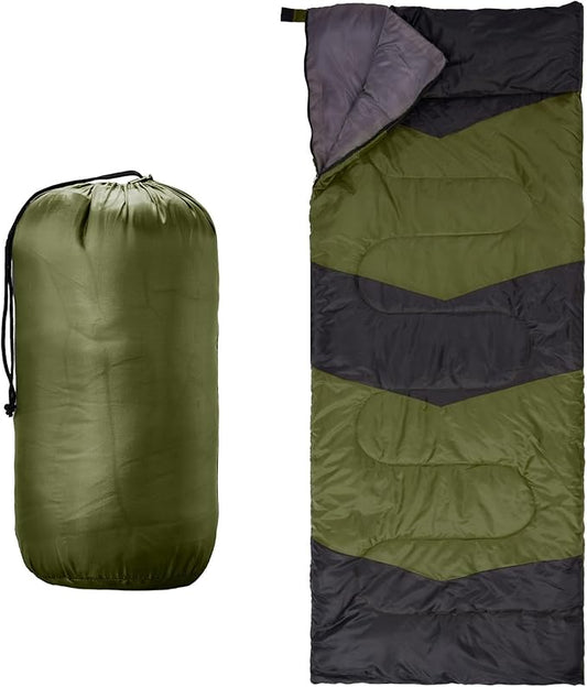 Lightweight Sleeping Bag for Backpacking, Hiking, Waterproof Compact Envelope Sleeping Bag for Cold & Warm Weather