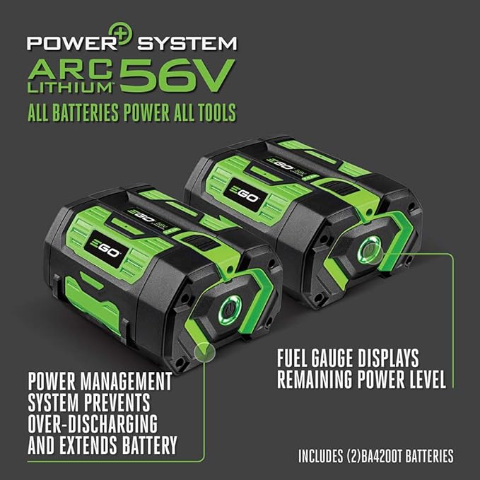 EGO POWER+ Portable Power Station, 3000W, Battery Powered, Inverter Generator for Home and Outdoor, Includes (2) 56V 7.5Ah Batteries and Charger - PST3042