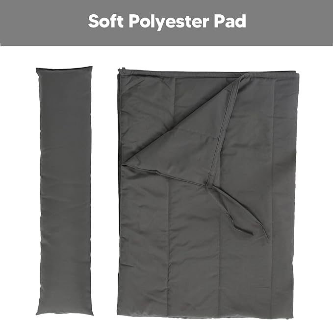 SUNCREAT Outdoor Portable Hammock Pad, 2 Person Polyester Hammock Pad, Dark Gray