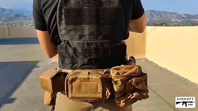 YAKEDA Tactical Battle Belt Duty Belt Law Enforcement Utility Belt Police Belt Set 5 PCS