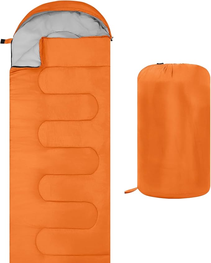 Sleeping Bags, Lightweight Camping Sleeping Bag for Adults, Kids, Hiking, Outdoor, Travel, Cold Weather & Warm