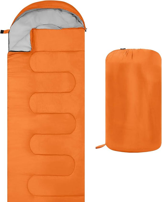 Sleeping Bags, Lightweight Camping Sleeping Bag for Adults, Kids, Hiking, Outdoor, Travel, Cold Weather & Warm