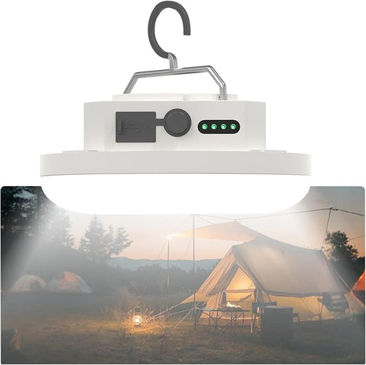 Camping Lantern 10500mAh Rechargeable Battery, 30W 4000LM Ultra Bright LED Hanging Light with 3 Modes, Waterproof Portable Tent Lighting for Outdoor Emergency & Hiking