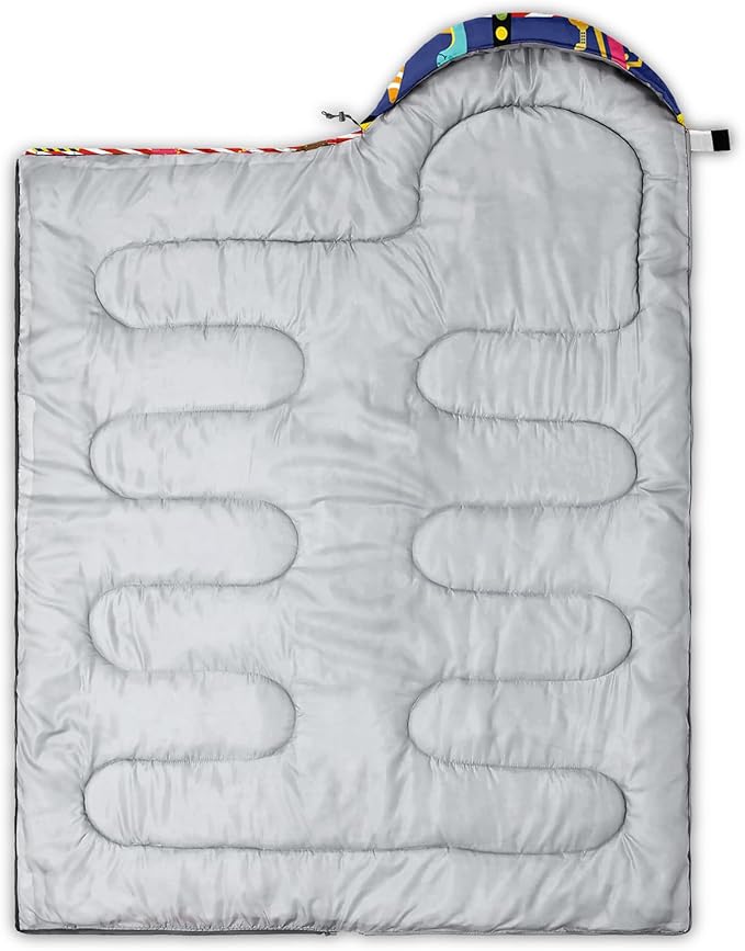 QOOMO Axolotl Cute Camping Sleeping Bags,3 Season Warm & Cool Weather,Lightweight,Waterproof Sleeping Bags for Adults & Kids,Traveling,and Outdoors