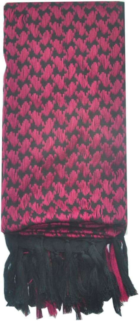 Explore Land Cotton Shemagh Keffiyeh Tactical Desert Scarf Neck Head Wrap with Tassel for Men Women