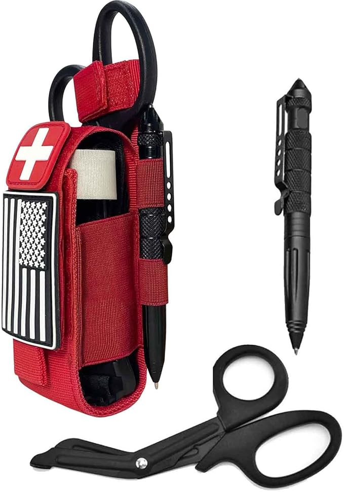 Upgrade 1000D Laser Cut Molle Tourniquet Holder, Heavy Duty Tactical Molle Tourniquet Pouch Holder