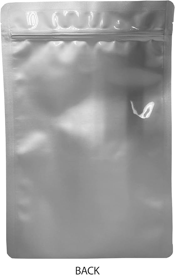 PackFreshUSA: Quart (8" x 12") AirTight Seal-Top Mylar Bags for Long-Term Food Storage - Premium Century 7 Mil Thick (Per Side) - Resealable - Heat Sealable - Food Grade - Rounded Corners - Free Guide
