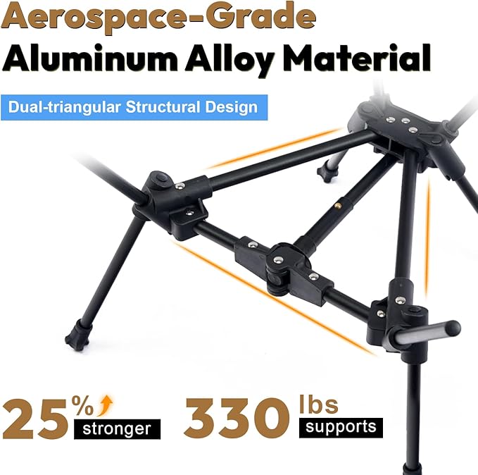 MellowCamp Camping Chair, Ultralight Folding Backpacking Hiking Chair, Compact Portable for Hiking, Camping, Backpacking, Beach, Roadtrip (Dune Brown)