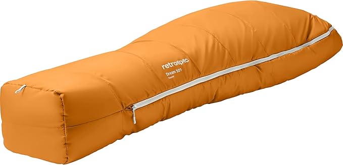 Retrospec Dream Mummy Sleeping Bag - 5, 15, & 30°F Cold Weather Camping & Travel Essential Gear with Water - Resistant Shell & Synthetic Fill - Zippered Pocket & Stuff Sack