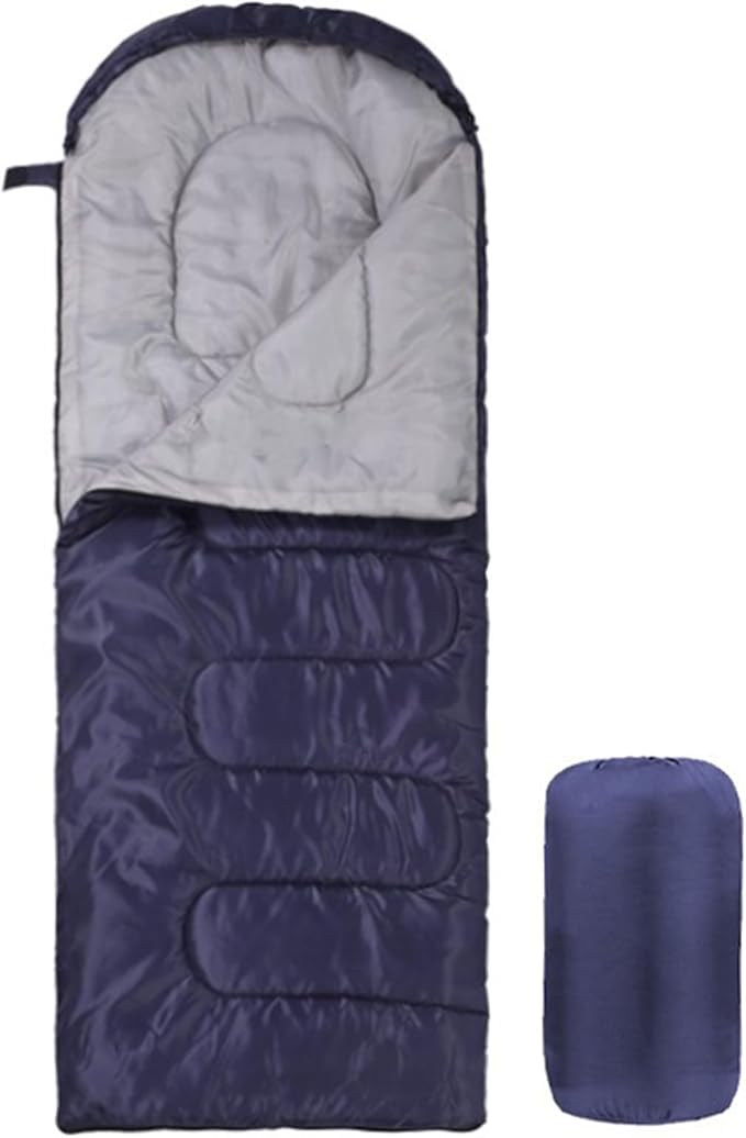 Ultra Light Sleeping Bag for Backpacking Compartment for Adults 170T Envelope 4 Seasons Hooded Travel Dirt-Proof Spacious and Comfortable Warm and Windproof
