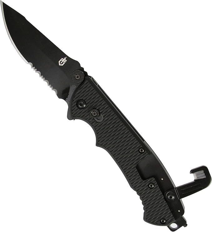 Gerber Gear Hinderer CLS Tactical Pocket Knife, 3.5" Serrated Blade EDC Folding Knife, Survival and Camping Gear