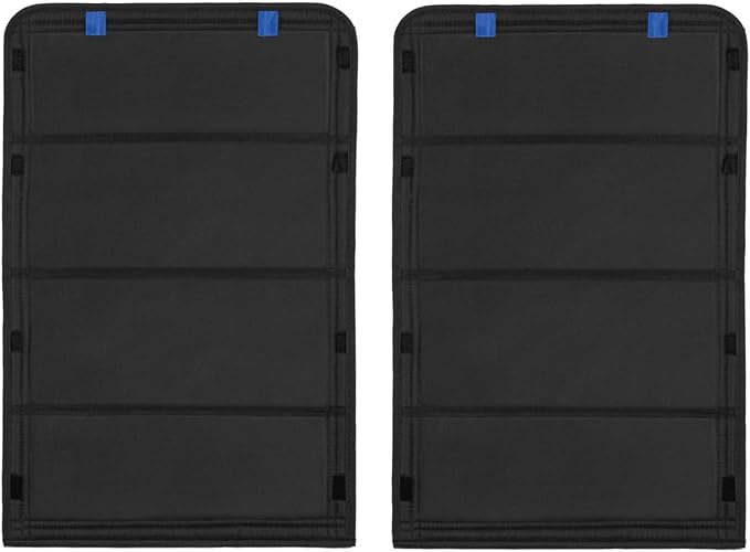 2 Pack RV Door Window Shade Cover - RV Blackout Window Cover with UV Protection and Privacy Features (25 * 16 in) Foldable Hook and Loop Fastener, Waterproof Thickened Oxford Fabric