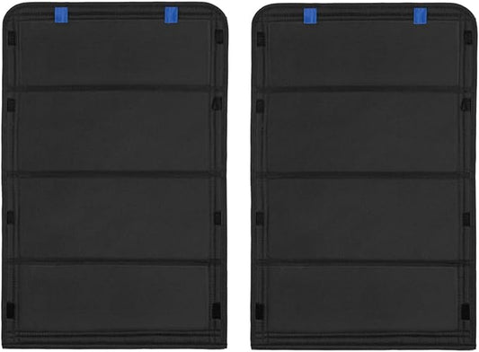 2 Pack RV Door Window Shade Cover - RV Blackout Window Cover with UV Protection and Privacy Features (25 * 16 in) Foldable Hook and Loop Fastener, Waterproof Thickened Oxford Fabric
