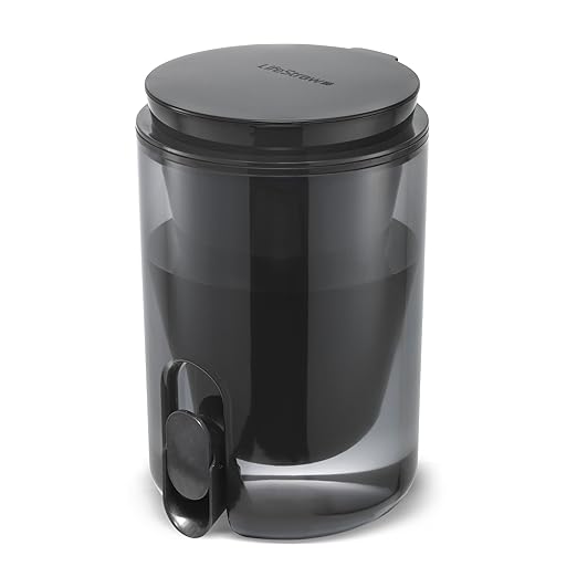 LifeStraw Home Studio Water Filter Dispenser, 10-Cup, Obsidian Black, BPA-Free Designed for Everyday Protects Against Bacteria, parasites, microplastics, PFAS, Lead, and Improves Taste
