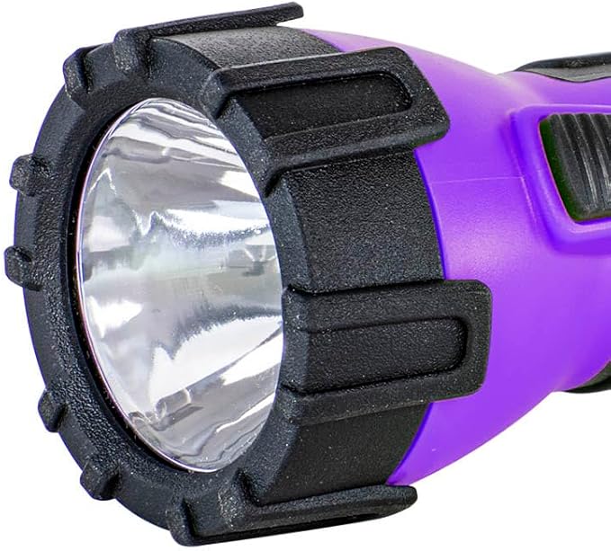 Dorcy 55 Lumen Floating Water Resistant LED Flashlight with Carabineer Clip, Purple (41-2508)
