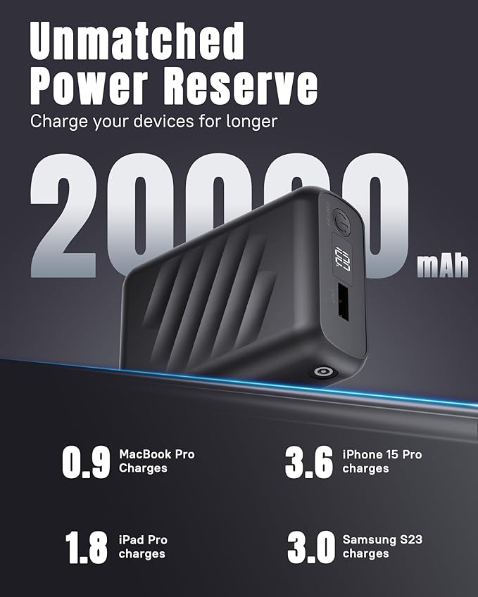 RIAFOX DC Output 7.4V 20000mAh USB 5V2A Battery Pack Heated Clothing Women Men Jacket Coat Blanket Camping Chair Charger Power Bank for Wulcea Venustas Weamest Kovnlo Gotobi Ororo Tidewe Mnzz