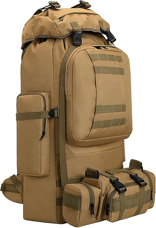 100L Camping Hiking Backpack,Molle military Tactical rucksack backpack,Waterproof Lightweight Hiking Backpack
