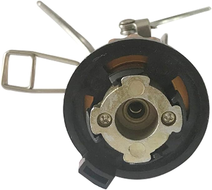 DESERT & FOX Ultralight Mini Camping Stove + Stove Adapter, Titanium Alloy Automatic Foldable Outdoor Cookware Tool for Picnic,Cookout,Camping,Hiking