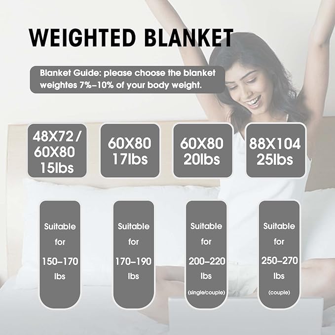 yescool Weighted Blanket for Adults (22 lbs, 60" x 80", Pink) Cooling Heavy Blanket for Sleeping Perfect for 210-230 lbs, Queen Size Breathable Blanket with Premium Glass Bead, Machine Washable
