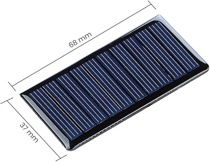 SUNYIMA 5V 60mA Epoxy Polycrystalline Solar Panel Cells for Battery Charger DIY System Kits 68mmx37mm / 2.67"x1.45"