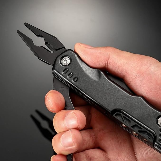 Adjustable Wrench Multitool Hammer, 16 in 1 Pocket Multi Tool Pliers, All-in-One Stainless Steel Survival Camping Multi Tool for Home DIY, Survival, Camping and Everyday Use