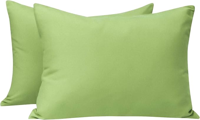 NTBAY Zippered Toddler Pillowcases Set of 2, 100% Brushed Microfiber 13x18 Pillowcases, Super Soft and Cozy Travel Kids Nursery Pillow Cases, 13x18 Inches, Sage Green