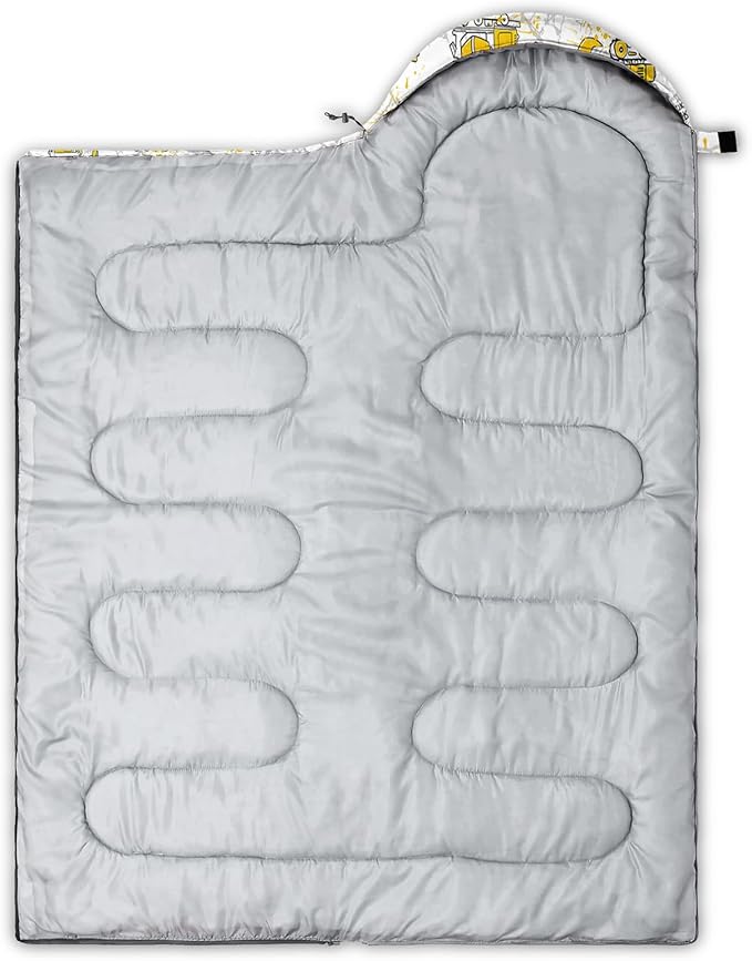 QOOMO Axolotl Cute Camping Sleeping Bags,3 Season Warm & Cool Weather,Lightweight,Waterproof Sleeping Bags for Adults & Kids,Traveling,and Outdoors