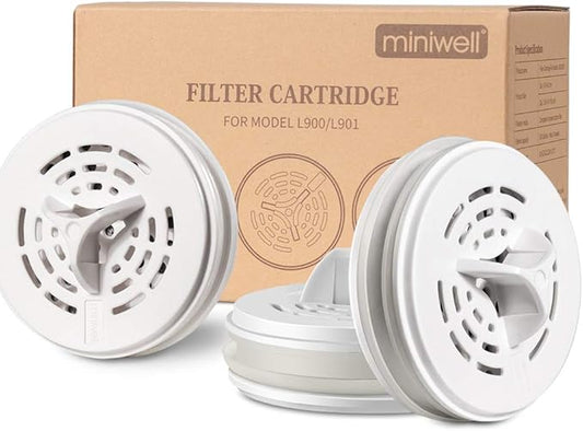 miniwell Filtration System- Water Camping Filter with Replaceable Filter - for Hiking Purification- Remove Chlorine,Sediments, BPA Free- Emergency