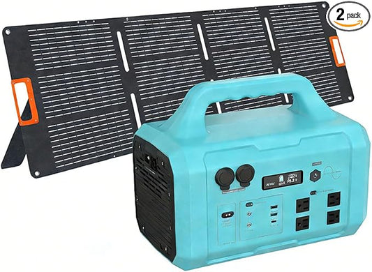 STARY LINE 1800W Solar Generator Kit (2700W Surge), 1024Wh Portable Power Station with 200W Solar Panel, LiFePO4 Battery for RV Life, Van Living, High-Power Appliances Backup,