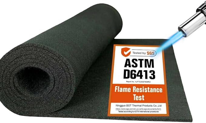 39 x 48 x 1/5 inches Carbon Fiber Welding Blanket Fireproof, Heat Resistant Fabric 3000°F High Temp Insulation Pad, Flame Retardant Protective Mat for Soldering Welding Brazing Plumbing