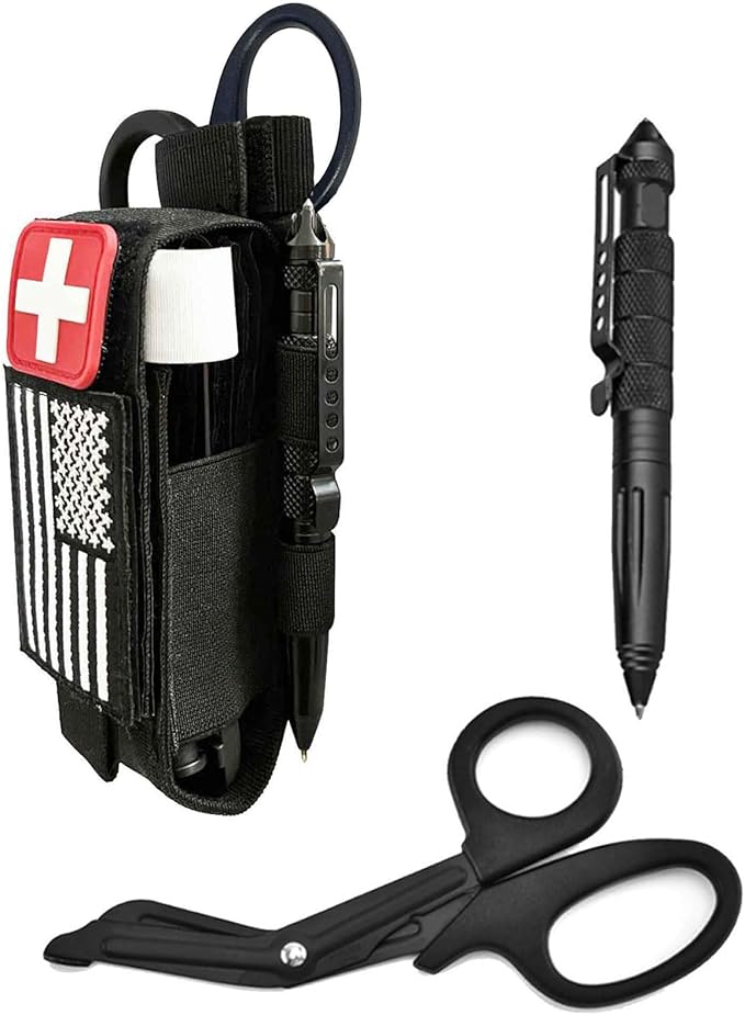 Upgrade 1000D Laser Cut Molle Tourniquet Holder, Heavy Duty Tactical Molle Tourniquet Pouch Holder