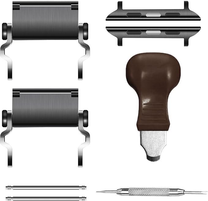 29 in 1 Multitools Stainless Steel Tool Wearable Bracelet for Men Compatible for Apple Watch Ultra 1&2, Survival Camping Travel Multitools Watch Band, Silver