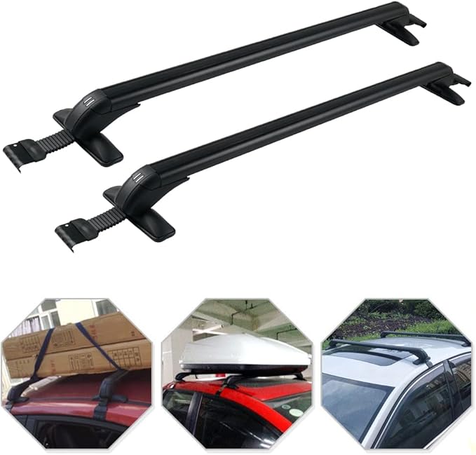 Bevinsee Roof Rack Cross Bars Compatible with Honda Civic 2006-2020 with Anti-Theft, Aluminum Luggage Crossbars Car Rooftop Cargo Bag Kayak Bike Luggage Snowboard Skiboard Carrier Canoe Kayak Bike