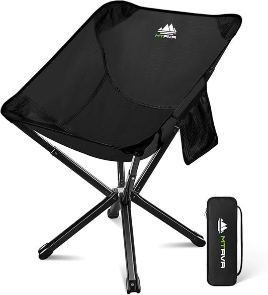 MTRVR Lightweight Folding Camping Chair — Compact One-Piece Design, Quick Setup, Stable Aluminum Frame, Portable Chair for Travel, Hiking & Short Outdoor Breaks