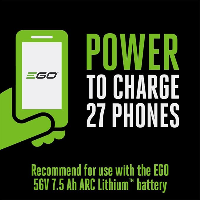 EGO POWER+ Portable Inverter, 180W, Power Inverter Generator, Quiet, Battery and Charger Not Included - PAD1800