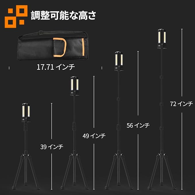 iodoo 13200mAh Rechargeable Solar Work Light with Folding Stand Support and Portable Carrying Bag, 8000 Lumen Stepless Dimmable, 4 Lighting Modes, White/Warm/Warm White (Black(Remote))