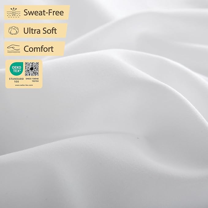 Air Mattress Sheet Set Full Size,6 Piece Deep Pocket Bed Sheet Set for 16-24 Inch Air Bed,Easy Inflate Access,Perfect for Guest Room, RV, Camping,White
