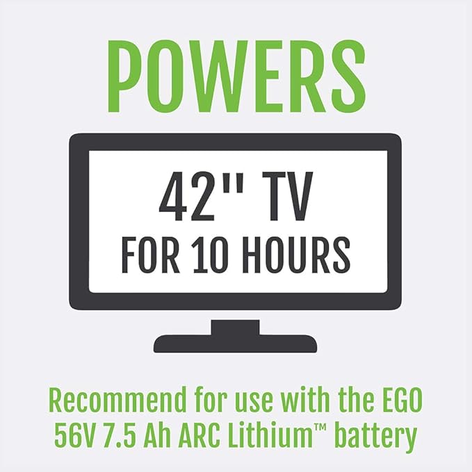 EGO POWER+ Portable Inverter, 150W, Power Inverter Generator, Quiet, Battery and Charger Not Included - PAD1500