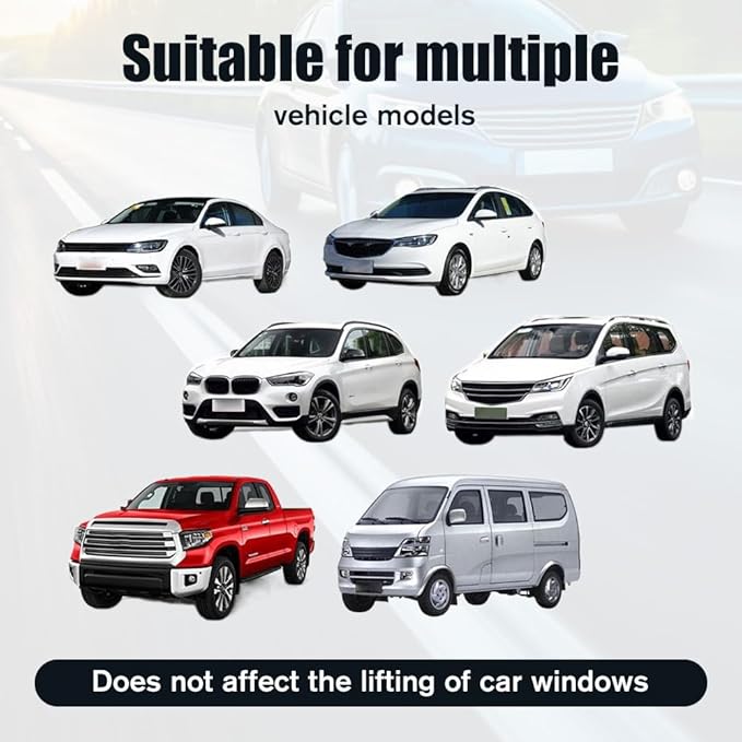 Car Window Shades, 2026 New Super Stretchy Mesh Screen Sun Car Window Shade, Blackout Privacy & Thermal Insulation Side Shades for Van Life & Camping, Custom Fit, Easy Install (Front Window-2Pcs)