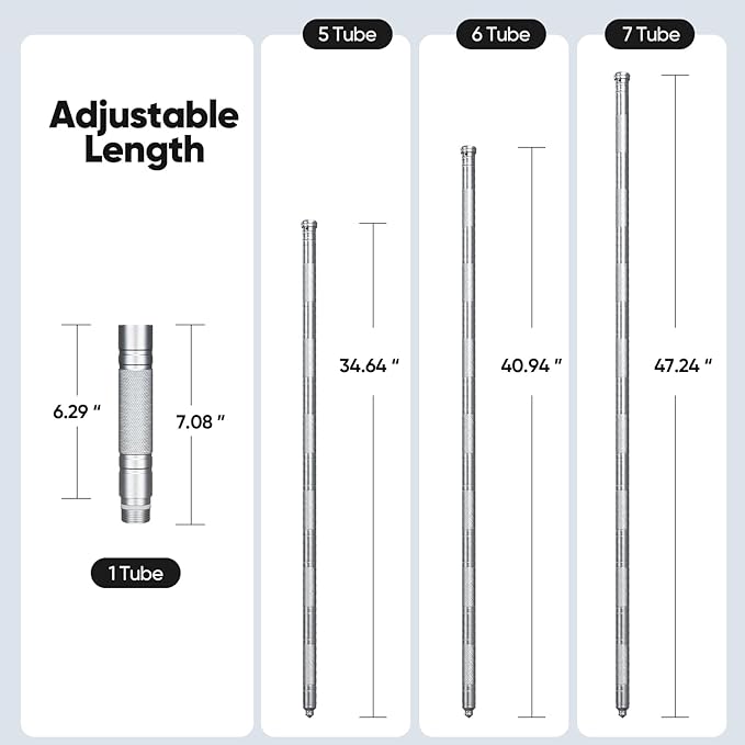 15-in-1 Tactical Walking Stick with Spear & Knife & Flashlight & Thermal Gloves & Anti-Slip Tape, Multitool Survival Hiking Stick, Self Defense Trekking Pole for Outdoor Adventures, Camping, Hunting