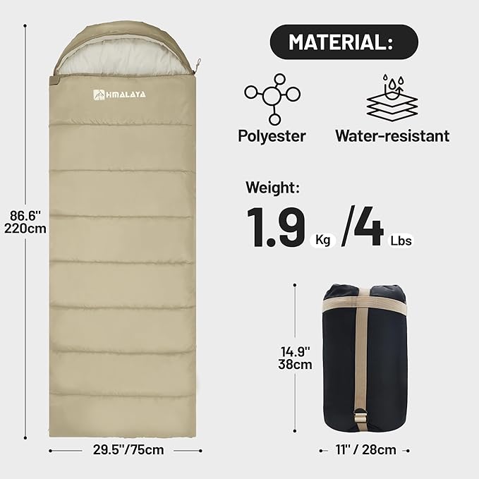 Backpacking Sleeping Bags for Adults, Unzip to Blanket, Waterproof, Lightweight, Camping, Portable Sleeping Bags Outdoor Travel Hiking