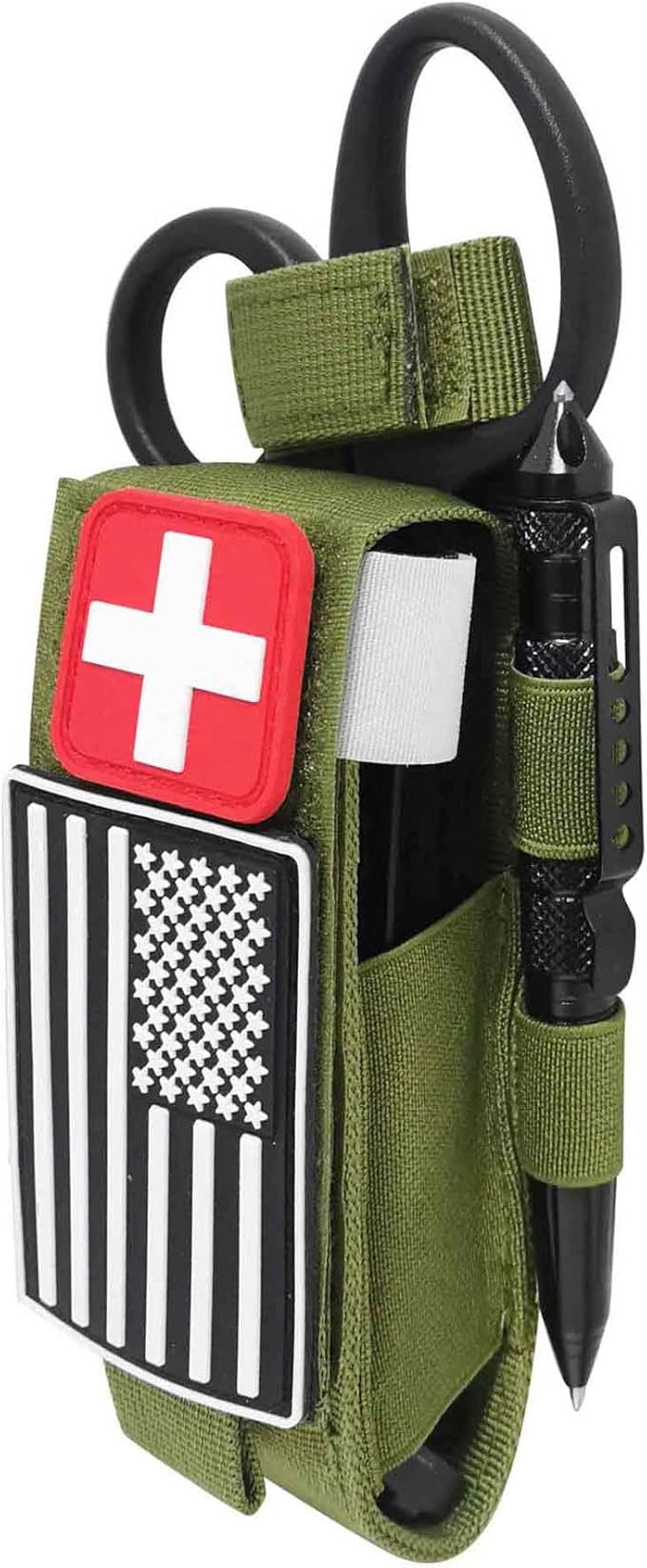 Upgrade 1000D Laser Cut Molle Tourniquet Holder, Heavy Duty Tactical Molle Tourniquet Pouch Holder