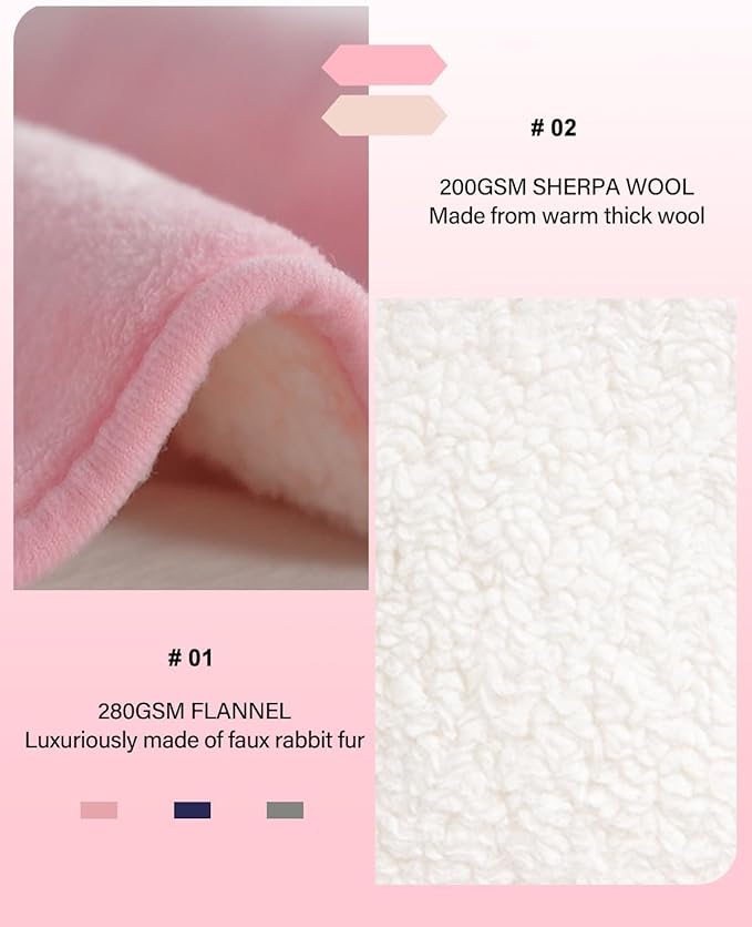 Car Heated Blanket, 12/24V Portable Heated Blanket for Car, Machine Washable Flannel Travel Blanket, 3 Heating Levels, 60x44 Inches, 4-in-1 Design, Convenient Storage for Camping,Pink