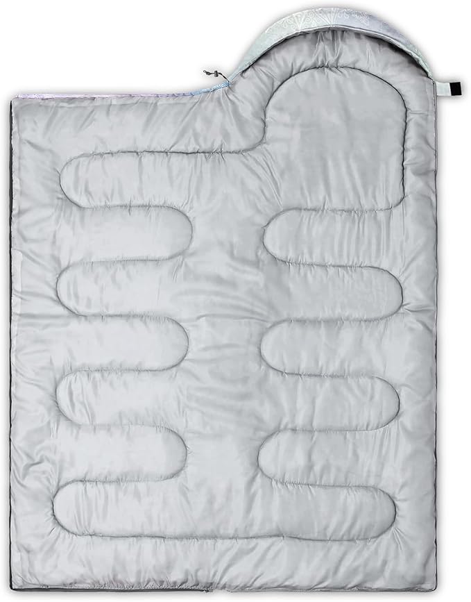 QOOMO Axolotl Cute Camping Sleeping Bags,3 Season Warm & Cool Weather,Lightweight,Waterproof Sleeping Bags for Adults & Kids,Traveling,and Outdoors