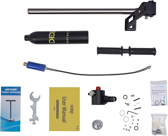 Diving Tank Equipment, Mini Scuba Tank 4500psi, 0.5L Oxygen Tank Pump Equipment, Underwater Breath Mini Scuba Diving Case, for Underwater Exploration, Ship Cleaning, Emergency Insurance