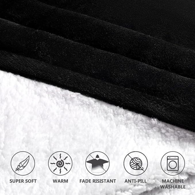 Krifey Wearable Blanket Hoodie for Men, Oversized Sherpa Fleece Sweatshirt with Giant Pocket, Cozy Birthday Gifts for Him