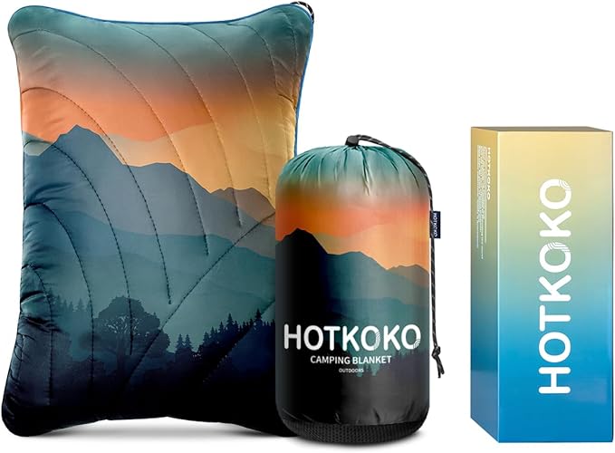 Camping Pillow,Supportive Compressible Travel Pillow Lightweight Camp Pillow with Storage Bag for Camping,Hiking,Backpacking,Airplane